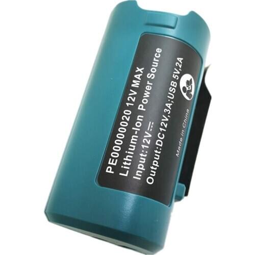 Usb Power Source for Makita Pe00000020 Heated Jackets Charger Adapter Converter 10.8V/12V Lithium-Ion Bl1013 Bl1014