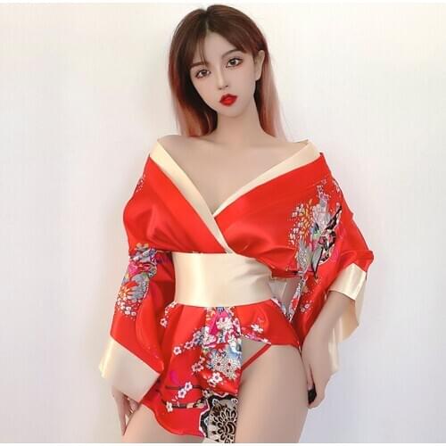 Japanese Sexy Lingerie Maid Costume Women Roleplay Erotic Cosplay Outfit Maid Dress Ddlg Kimono Naughty Girl Stripper Clothes