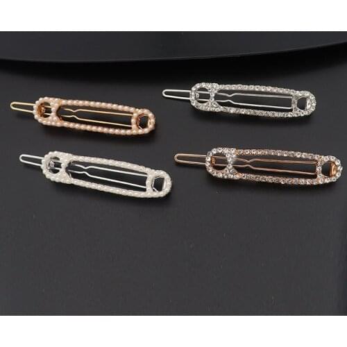 Rhinestone Crystal Hairpin Hairgrips Safety Pin Bobby Pin Metal Hair Clip Haripins Barrette Bangs Clips Gifts