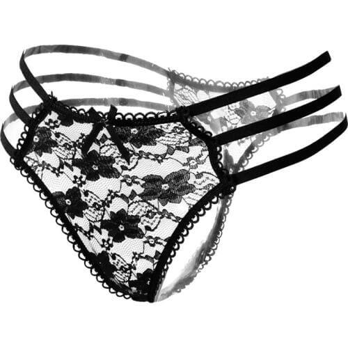 Sexy Lace g string thongs Sexy Lingerie women underwear Transparent Panties Lace Panties Female Sexy Underwear WomenS Panties