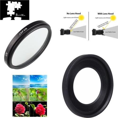52mm UV Filter & ES-52 Lens Hood for Canon EF 40mm F/2.8 STM / EF-S 24mm F/2.8 STM Lens