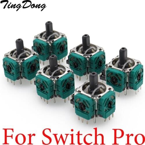 TingDong wholesale price 60pcs for Nintend Switch Pro Controller 3Pin 3D Analog Joystick stick Potentiometer for NS Pro