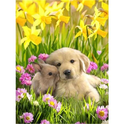 Canvas Size 5D Diy Diamond Painting Cross Stitch Kit Diamond Mosaic Embroidery " Animal " Painting Square/Round Drill Gift