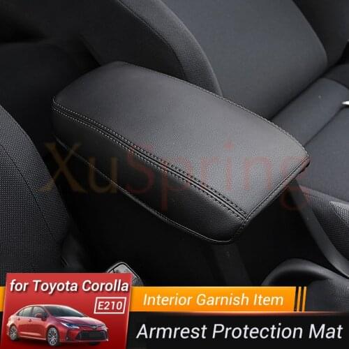 Car Armrest Console Cover Cushion Support Box Top Matte Liner Mat Case Car-style for Toyota Corolla 2019 2020 2021 E210 12th