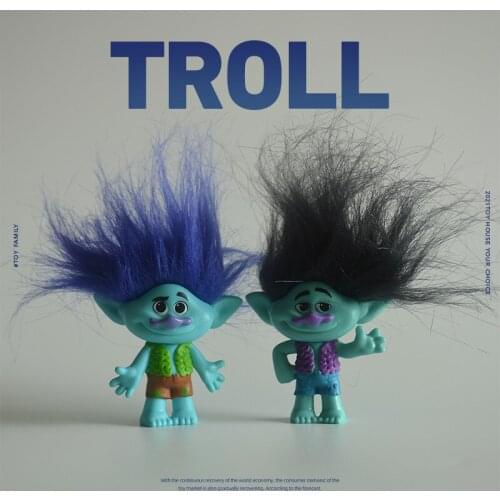 12piece 5cm Troll Figures Movie Figure Dolls Poppy Branch Biggie PVC Trolls Action Figures Toys