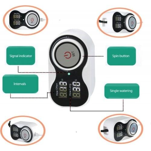 Intelligent Drip/sprayer Irrigation System Automatic Timer Watering Device Garden Water Kits Pump Controller For Plant Flower