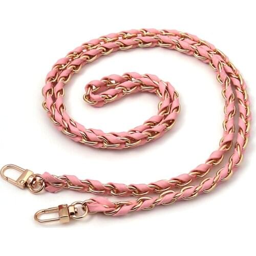 New Wear Leather Bag Chain Diagonal Shoulder Bag With Shoulder Strap Metal Chain Wear Leather Bag Chain