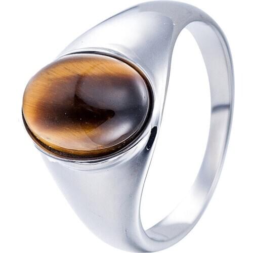 Cool designtiger eyes rings mens signet ring stainless steel Jewery fashion accessory