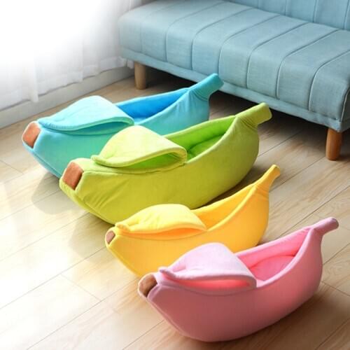 Cat Bed House cat bed Colors Banana Peel Cat House, Cute Looking Banana Cat Bed & Kittens, Various colors Soft and fashionable
