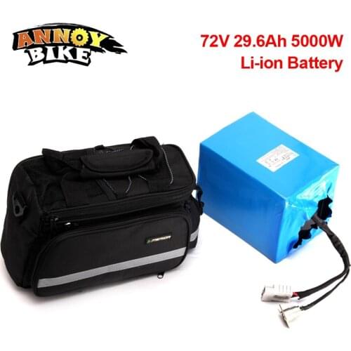 No Tax Free Shipping Waterproof 72V 5000W 29.6Ah Lithium ion eBike Battery Pack Electric Scooter Battery For Electric Bicycle