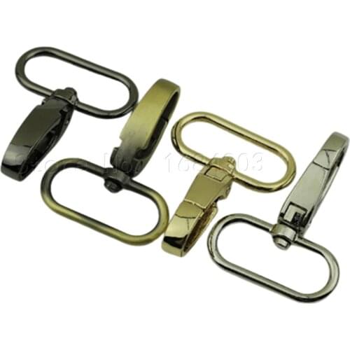 2pcs 16/20/25/32/38mm Metal Snap Hook Lobster Clasp Collar Carabiner Belt Buckles DIY KeyChain Bag Part Accessories 5 Size Pick