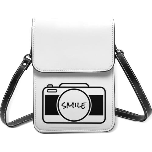 Photographer Shoulder Bag Gift Funny Mobile Phone Bag Leather Outdoor Female Bags