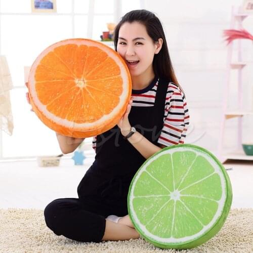 New 3D Creative Fruit Cushions Watermelon Plush Toys Kiwi Sofa Cushion Pillow