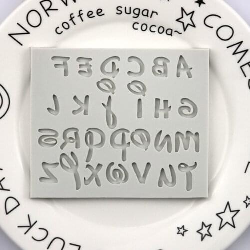Creativity Letters Silicone Mold Fondant Cake Decorating Tools Sugarcraft Chocolate Baking accessories For Cakes Gumpaste Form