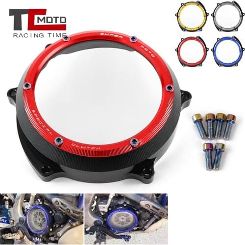 Engine Clear Clutch Cover Case Guards For Yamaha YZ250F YZ 250F 2019 2020 2021 Motorcycle Accessories