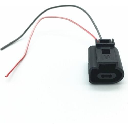 1J0973702 Electrical wire connector Plug air temperature sensor Wiring Harness Pigtail For VW Audi A4 A6 A8 Q5 Q7 1J0 973 702