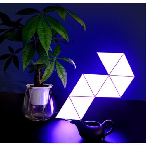 Smart Control led lamp,Triangle Music Night Lights Magic RGB Indoor Fancy lighting for Table Bedroom Living Room Gaming Wall
