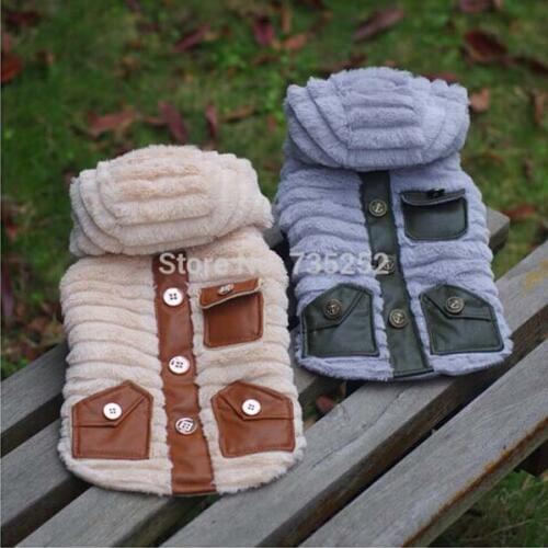 Dog Cat Velet Thicker Coat Jacket Pet Puppy Winter Warm Clothes 7 sizes Available