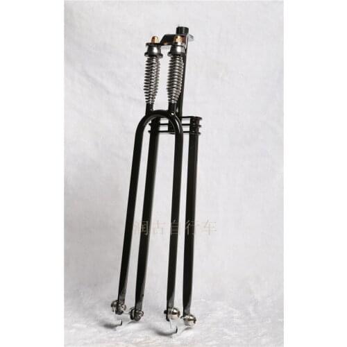 26inch Vintage Bicycle Fork Double Spring Steel Fork Fuel Bike Accessories