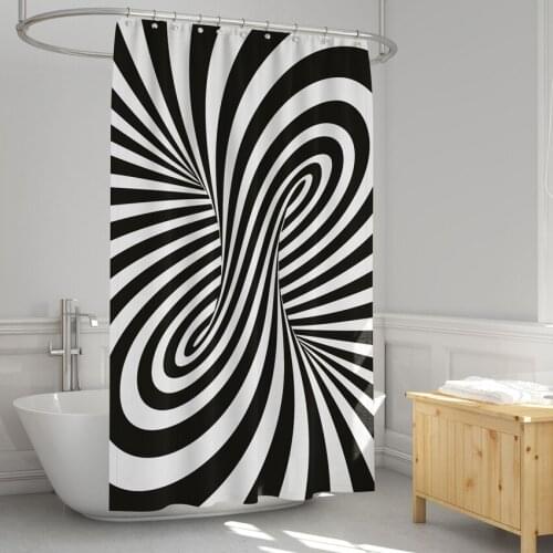 Bathroom Shower Curtain Waterproof Polyester Bathing Shower Cover Bathtub Insulation with Hooks Home Decor Cortina De La Ducha