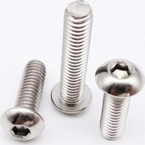 10pcs UNC 5/16-18 US Standard Coarse Thread A2-70 304 stainless steel Hex Hexagon Socket Button Head Screw Allen Round Bolt