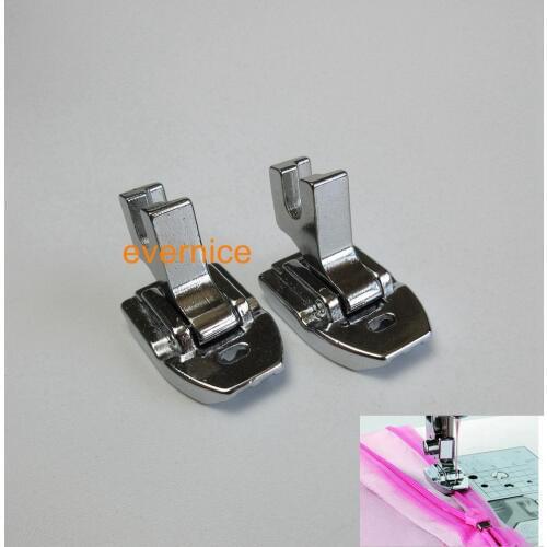 2 PCS Invisible Concealed Zipper Foot Feet Low Shank For Brother Kenmore Janome
