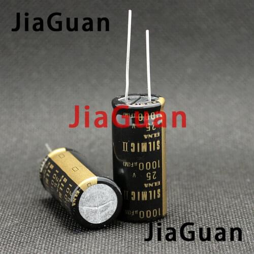 2PCS Thailand NEW ELNA RFS SILMIC II 25V1000UF RFS-25V102MJ8 16X35.5MM audio frequency electrolytic SILMICII 1000UF 25V