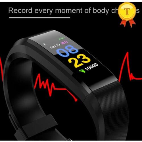 2018 newest best quality 115plus man woman waterproof Sports Smart Bracelet smart band support Calories Pedometer heart rate