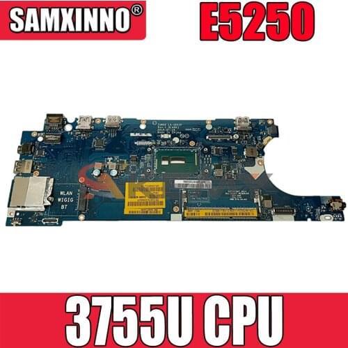 Akemy CN-0YD3YT YD3YT FOR DELL Latitude E5250 Laptop Motherboard ZAM60 LA-A891P REV:1.0(A00) Celeron 3755U Mainboard 100%TESTED