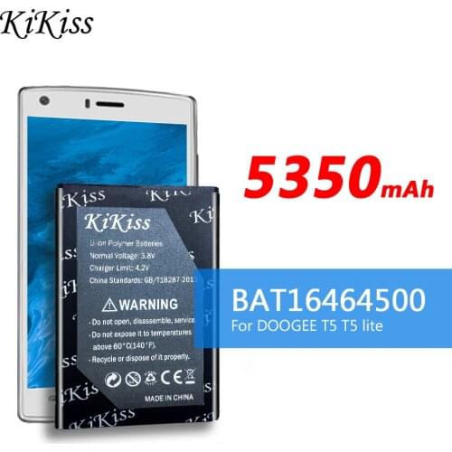 5350mAh High Capacity Battery For DOOGEE T5 / T5 lite Mobile Phone Batterie Bateria Batterij Accumulator BAT16464500