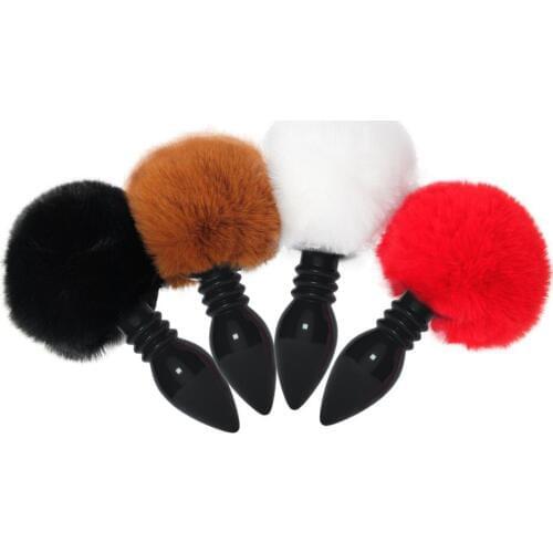 Rabbit Girl Tail Sex Toys Silicone Plush Anal plug Cosplay Cute Tail Anal Erotic Toy For Couples Man Women Gay