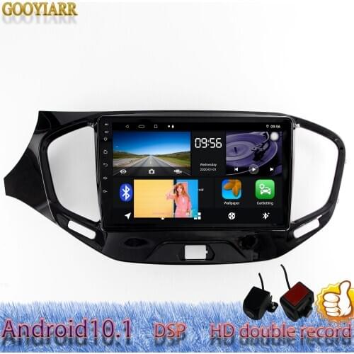 Android10.1 stereo radio IPS screen car Multimedia Player For LADA Vesta 2015-2019 Built-in DSP Front and Rear HD double camera