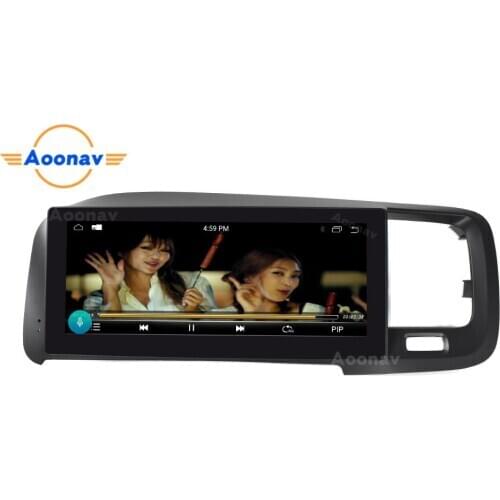 Car HD touch screen radio multimedia player For-Volvo S60 V60 2011 2012 2013-2020 car audio auto stereo GPS navigation head unit