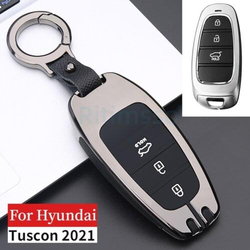Zinc Alloy Car Key Case Cover for Hyundai Sonata 2019 DN8 Smart Remote Control Key Cover 3 4 Buttons Car Accessories