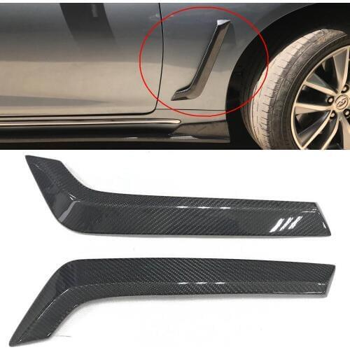 Door Fender Air Vent for Infiniti Q50 Base Standard and Sport 2014 - 2019 Carbon Fiber Decorations
