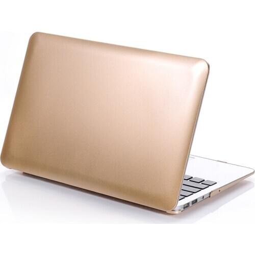 Metal gold silver Hard Case Cover for Macbook Pro 13.3 15.4 Pro 12 13 15 inch For Macbook Air 11 13 Laptop Shell