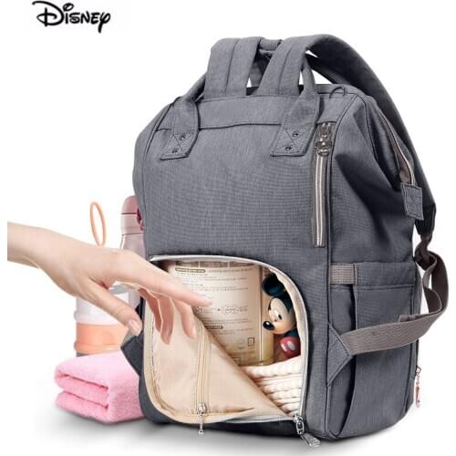 Disney Brand Multifunctional Maternity Diaper Backpack Baby Messenger Maternal Waterproof Milk Heating Insulation Mother Bag