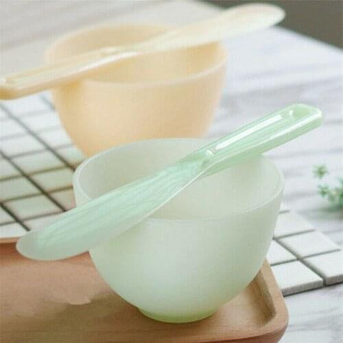 Silicone Face Mask Bowl Set DIY Face Mud Mixing Tools Home Stir Spatula Multi-Function Applicator