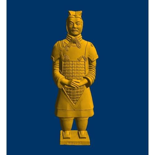 New 3D models CNC 3d Print relief in STL file format Terra-Cotta Warriors