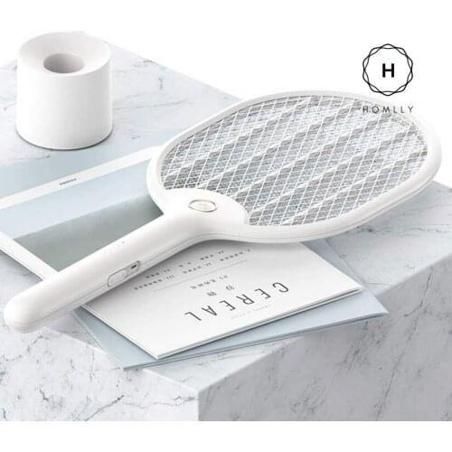 Homlly Electric Mosquito Swatter Tennis Bat Racket