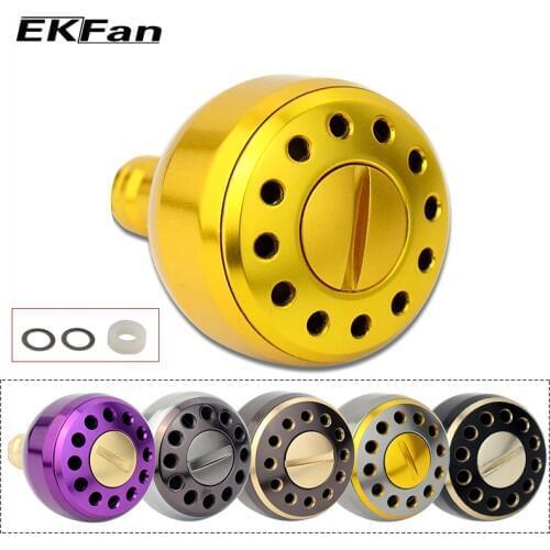 EKfan 2000-5000 Series Machined Metal Fishing Reel Handle Knobs For Bait Casting Spining Reels Fishing Tackles Accessory