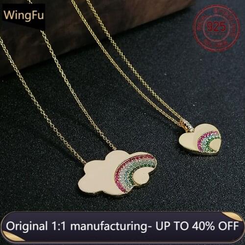 925 sterling silver monaco jewelry love rainbow pendant cloud rainbow pendant women birthday party gift