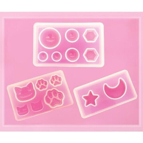 3PCS/set Silicone Mold Epoxy Resin Craft DIY Making Jewelry Pendant Modeling Supplies