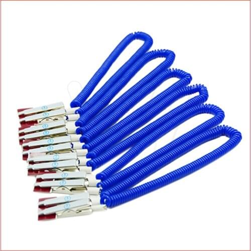 Dental Patient Bib Clips Chains Coil Napkin Holder Crocodile Clip Stretchy