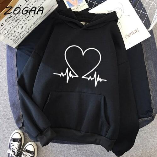 ZOGAA Hoodies Men Spring New Mens Thick Hooded Sweatshirt Simple Printed Harajuku Casual Large Size Sweatshirt Couple Hot Chic