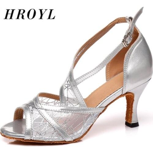 Ballroom Dance Shoes For Women Girls Ladies Tango/Ballroom/Latin High With Sexy Mesh High Heel Indoor Dancing Shoes Dropshipping