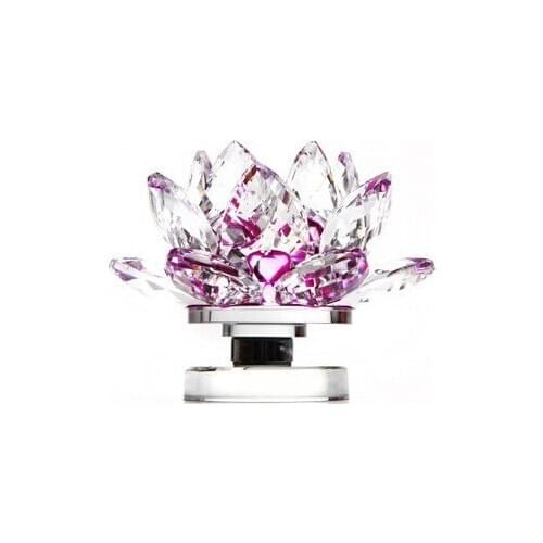 100MM QUARTZ CRYSTAL LOTUS FLOWER CRAFTS GLASS PAPERWEIGHT FENGSHUI ORNAMENTS FIGURINES HOME WEDDING PARTY DECOR GIFTS SOUVENIR