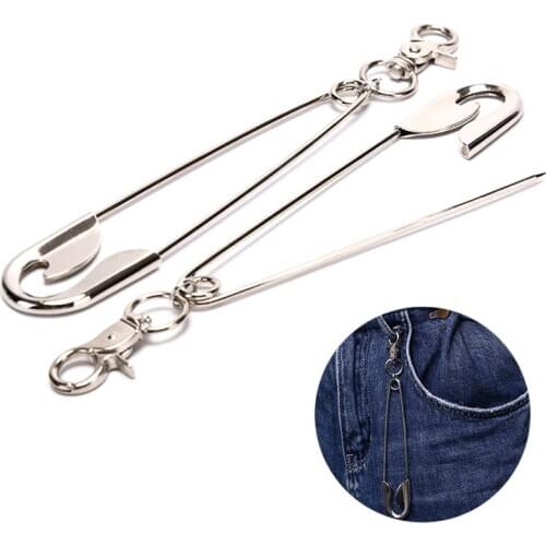 2Styles Punk Metal Wallet Belt Chain Rock Trousers Hipster Pant Jean Keychain Pin Ring Clip Keyring Unisex Hip Hop Jewelry
