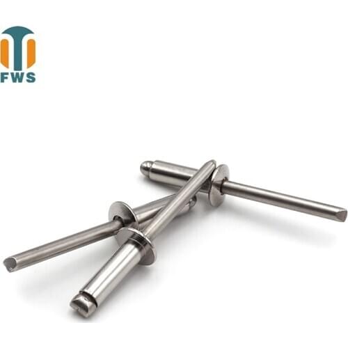 20PCS M4.8 M5 16-35mm Multi Size GB12618.4DIN EN ISO15983 Stainless Steel Round Head Blind Rivets for Furniture Car Aircraft