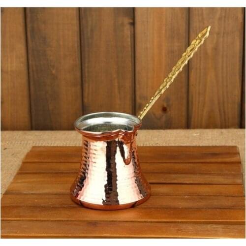 3 Fincanlık Maras Tattooed Copper Coffee Pot, Coffee Cezvesi, Coffee Baking Cezvesi